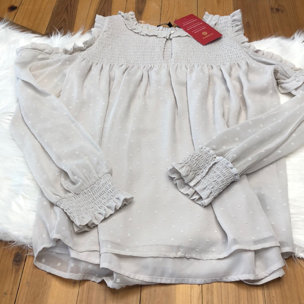 Cold shoulder blouse